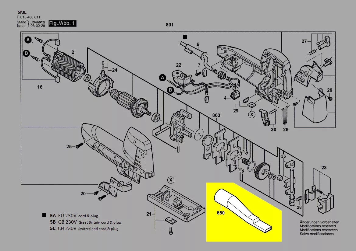 raccord aspiration 2610398110 Skil